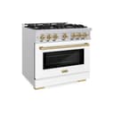 Autograph Edition 36 in. 5.2 cu. ft. Select Dual Fuel Range with 6 Burner Gas Cooktop and Electric Convection Oven view 1