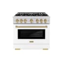 Autograph Edition 36 in. 5.2 cu. ft. Select Dual Fuel Range with 6 Burner Gas Cooktop and Electric Convection Oven view 2