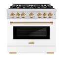 Autograph Edition 36 in. 5.2 cu. ft. Select Dual Fuel Range with 6 Burner Gas Cooktop and Electric Convection Oven view 4
