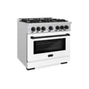 Autograph Edition 36 in. 5.2 cu. ft. Select Dual Fuel Range with 6 Burner Gas Cooktop and Electric Convection Oven view 1