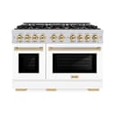 Autograph Edition 48 in. 6.7 cu. ft. Select Double Oven Dual Fuel Range with 8 Burner Gas Cooktop view 2