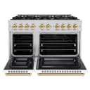 Autograph Edition 48 in. 6.7 cu. ft. Select Double Oven Dual Fuel Range with 8 Burner Gas Cooktop view 5