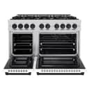 Autograph Edition 48 in. 6.7 cu. ft. Select Double Oven Dual Fuel Range with 8 Burner Gas Cooktop view 4