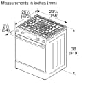 300 Series Slide-in Gas Range view 22