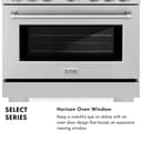 36 in. 5.2 cu. ft. Select Gas Range with 6 Burner Cooktop and Convection Gas Oven view 17