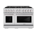 48 in. 6.7 cu. ft. Select Double Oven Gas Range with 8 Burner Cooktop view 6
