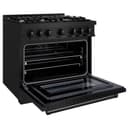 36 in. 5.2 cu. ft. Select Gas Range with 6 Burner Cooktop and Convection Gas Oven view 4