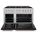 48 in. 6.7 cu. ft. Select Double Oven Gas Range with 8 Burner Cooktop view 5