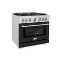 36 in. 5.2 cu. ft. Select Gas Range with 6 Burner Cooktop and Convection Gas Oven view 1