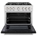 36 in. 5.2 cu. ft. Select Gas Range with 6 Burner Cooktop and Convection Gas Oven view 3