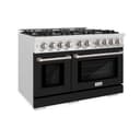 48 in. 6.7 cu. ft. Select Double Oven Gas Range with 8 Burner Cooktop view 1