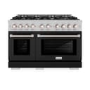 48 in. 6.7 cu. ft. Select Double Oven Gas Range with 8 Burner Cooktop view 4