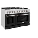 48 in. 6.7 cu. ft. Select Double Oven Gas Range with 8 Burner Cooktop view 5
