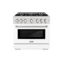 6 in. 5.2 cu. ft. Select Gas Range with 6 Burner Cooktop and Convection Gas Oven view 2