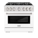 6 in. 5.2 cu. ft. Select Gas Range with 6 Burner Cooktop and Convection Gas Oven view 4