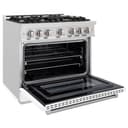 6 in. 5.2 cu. ft. Select Gas Range with 6 Burner Cooktop and Convection Gas Oven view 6