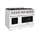 48 in. 6.7 cu. ft. Select Double Oven Gas Range with 8 Burner Cooktop view 1