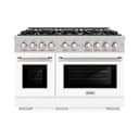 48 in. 6.7 cu. ft. Select Double Oven Gas Range with 8 Burner Cooktop view 2