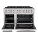 48 in. 6.7 cu. ft. Select Double Oven Gas Range with 8 Burner Cooktop view 3