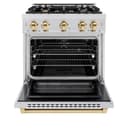 Autograph Edition 30 in. 4.2 cu. ft. Select Gas Range with 4 Burner Cooktop and Convection Gas Oven view 3