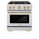 Autograph Edition 30 in. 4.2 cu. ft. Select Gas Range with 4 Burner Cooktop and Convection Gas Oven view 4