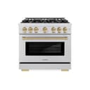 Autograph Edition 36 in. 5.2 cu. ft. Select Gas Range with 6 Burner Cooktop and Convection Gas Oven view 2