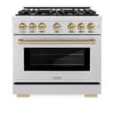 Autograph Edition 36 in. 5.2 cu. ft. Select Gas Range with 6 Burner Cooktop and Convection Gas Oven view 4