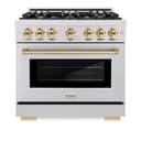 Autograph Edition 36 in. 5.2 cu. ft. Select Gas Range with 6 Burner Cooktop and Convection Gas Oven view 4