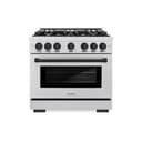 Autograph Edition 36 in. 5.2 cu. ft. Select Gas Range with 6 Burner Cooktop and Convection Gas Oven view 2