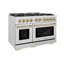 Autograph Edition 48 in. 6.7 cu. ft. Select Double Oven Gas Range with 8 Burner Cooktop view 1
