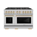 Autograph Edition 48 in. 6.7 cu. ft. Select Double Oven Gas Range with 8 Burner Cooktop view 2