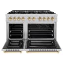 Autograph Edition 48 in. 6.7 cu. ft. Select Double Oven Gas Range with 8 Burner Cooktop view 3