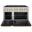 Autograph Edition 48 in. 6.7 cu. ft. Select Double Oven Gas Range with 8 Burner Cooktop view 3