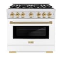 Autograph Edition 36 in. 5.2 cu. ft. Select Gas Range with 6 Burner Cooktop and Convection Gas Oven view 4