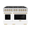 Autograph Edition 48 in. 6.7 cu. ft. Select Double Oven Gas Range with 8 Burner Cooktop view 2