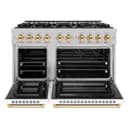 Autograph Edition 48 in. 6.7 cu. ft. Select Double Oven Gas Range with 8 Burner Cooktop view 3