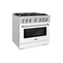 36 in. 5.2 cu. ft. Select Gas Range with 6 Burner Cooktop and Convection Gas Oven view 1