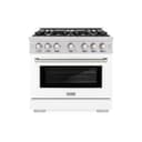 36 in. 5.2 cu. ft. Select Gas Range with 6 Burner Cooktop and Convection Gas Oven view 2
