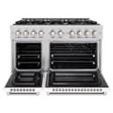 48 in. 6.7 cu. ft. Select Double Oven Gas Range with 8 Burner Cooktop view 5