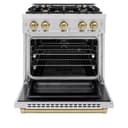 Autograph Edition 30 in. 4.2 cu. ft. Select Gas Range with 4 Burner Cooktop and Convection Gas Oven view 4