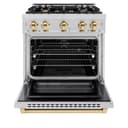 Autograph Edition 30 in. 4.2 cu. ft. Select Gas Range with 4 Burner Cooktop and Convection Gas Oven view 4