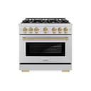 Autograph Edition 36 in. 5.2 cu. ft. Select Gas Range with 6 Burner Cooktop and Convection Gas Oven view 2