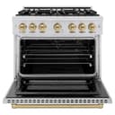 Autograph Edition 36 in. 5.2 cu. ft. Select Gas Range with 6 Burner Cooktop and Convection Gas Oven view 4