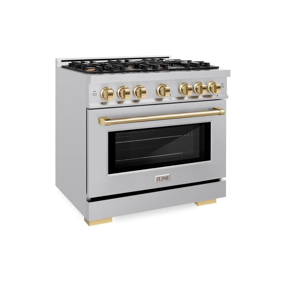 Autograph Edition 36 in. 5.2 cu. ft. Select Gas Range with 6 Burner Cooktop and Convection Gas Oven