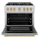 Autograph Edition 36 in. 5.2 cu. ft. Select Gas Range with 6 Burner Cooktop and Convection Gas Oven view 4