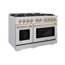 Autograph Edition 48 in. 6.7 cu. ft. Select Double Oven Gas Range with 8 Burner Cooktop view 1