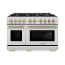 Autograph Edition 48 in. 6.7 cu. ft. Select Double Oven Gas Range with 8 Burner Cooktop view 2