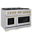 Autograph Edition 48 in. 6.7 cu. ft. Select Double Oven Gas Range with 8 Burner Cooktop view 3