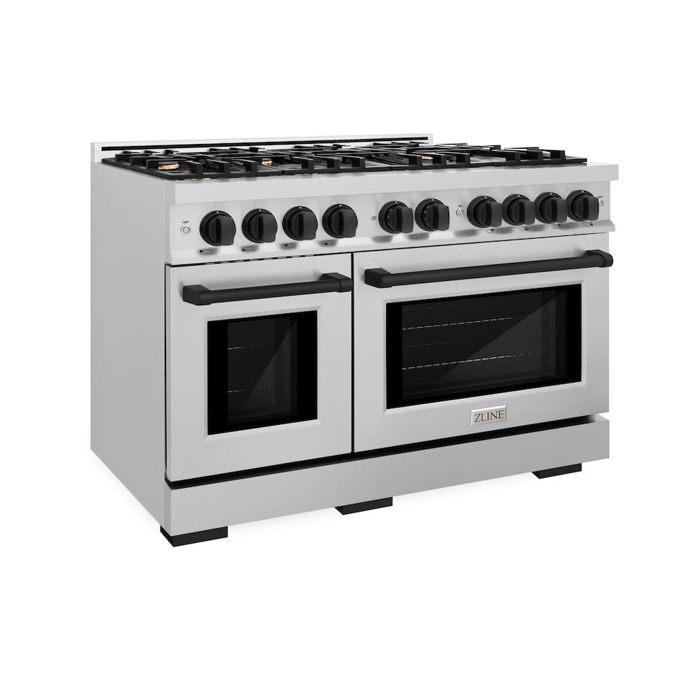 Autograph Edition 48 in. 6.7 cu. ft. Select Double Oven Gas Range with 8 Burner Cooktop