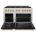 Autograph Edition 48 in. 6.7 cu. ft. Select Double Oven Gas Range with 8 Burner Cooktop view 4